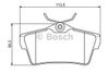 Фото Комплект тормозных колодок Комплект тормозных колодок задн. (с монтажной ин Bosch 0986494192 Bosch