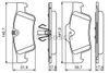 Фото Комплект тормозных колодок Комплект тормозных колодок задн. , MERCEDES G (W Bosch 0986494256 Bosch