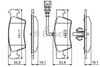 Фото Комплект тормозных колодок Комплект тормозных колодок задн. , VW CALIFORNIA Bosch 0986494309 Bosch