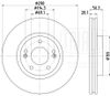 Фото Диск тормозной HYUNDAI SANTA FE 06- перед. Trialli DF117113 Trialli