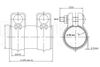Фото Хомут глушителя трубчатый с муфтой 55 мм 125 мм нерж. сталь 304   55 Trialli TC55SS Trialli