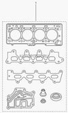 Фото Комплект прокладок двигателя Largus 16кл Renault K4M Автоваз 7701471886 Автоваз