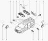 Фото Плафон освещения салона передний Lada Largus, Renault Logan, Sandero, Duster ВАЗ Автоваз 8200073231 Автоваз