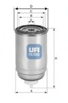 Фото Фильтры топливные 24.399.00 Ufi 2439900 Ufi