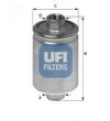 Фото Фильтр топливный UFI 31.741.00 Lada Niva/ Samara 1.1-1.6 87> Ufi 3174100 Ufi