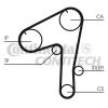 Фото Ремень грм ремень зубчатый приводной грм двс Contitech CT1084 Contitech