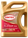 Фото SINTEC PLATINUM 5W40 SN/CF Масло моторное синт. (4L) Sintec 600139 Sintec