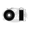 Фото Ролик CADILLAC CTS 05-, ESCALADE 98-, CHEVROLET BLAZER '94 94-, C1500 96-99, CAMARO ?98 97-, CORVETTE 06-, CORVETTE ?97 97-04, SILVERADO 01-, ISUZU TR Gates T38008 Gates