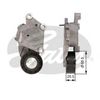 Фото Ролик натяжной приводного ремня PEUGEOT 1007 05-, 206+ 09-, 207 06-, 207 CC 07-, 207 SW 07-, 3008 09-, 307 05-, 307 SW 06-, 308 07-, 308 CC 09-, 308 S Gates T39008 Gates