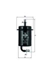 Фото Фильтр топливный MAZDA MPV 95-99 Knecht/Mahle KL444 Knecht/Mahle