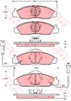 Фото Колодки тормозные дисковые передн DAEWOO  KORANDO 99-, KORANDO Cabrio 99-,  SSANGYONG  KORANDO 88-96 Trw/Lucas GDB3134 Trw/Lucas