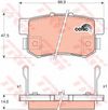 Фото Колодки тормозные дисковые задн HONDA: CIVIC VI 01-05, CIVIC VI Hatchback 01-05, CIVIC VI купе 01-05, CIVIC VII 05-, CIVIC VII Hatchback 06-, LEGEND III 96-, PRELUDE V 96-0 Trw/Lucas GDB3175 Trw/Lucas