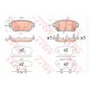 Фото Колодки тормозные задние    Nissan X-Trail   Nissan Qashqai    гв 14- Trw/Lucas GDB3617 Trw/Lucas