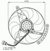Фото Вентилятор радиатора с электромотором VW Golf 1.4 98- Nrf 47064 Nrf