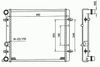 Фото Радиатор. охлаждение двигателя Golf Octavia Nrf 509530 Nrf