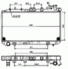 Фото CHќODNICA NISSAN SUNNY N14 (90-) Nrf 536864 Nrf
