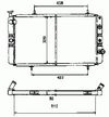 Фото Радиатор двигателя PEUGEOT 309 I, 309 II, 405 I 1.1-1.9D 10.85-12.93 Nrf 54669 Nrf