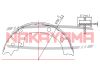 Фото Тормозные колодки ручника SUZUKI GRAND VITARA JT 07-16 Nakayama HS7268NY Nakayama