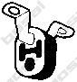 Фото Монтажный демпферный компонент выхлопной системы Bosal 255-086 Bosal 255086 Bosal