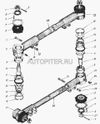 Фото Тяга сошки рулевого механизма (АЗ Урал) УралАЗ 375300301310 УралАЗ