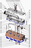 Фото Крышка головки блока цилиндров в сборе с коллектором 245-1003030 ММЗ Ммз 2451003030 Ммз