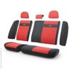 Фото Чехлы универс AUTOPROFI Трансформеры велюр задн ряд (13 предм) черный/красный Autoprofi TRS002BKRD Autoprofi