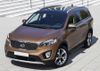 Фото Порог-площадка "Black" F180ALB + комплект крепежа Kia Sorento Prime 2015-2017 Rival F180ALB28033 Rival