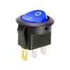 Фото Электрический разъём NORD YADAКлавиша 12V 20А овальная с синей LED подсветкой (3конт.) ON-OFF TM Nord YADA Nord YADA 905933 Nord YADA