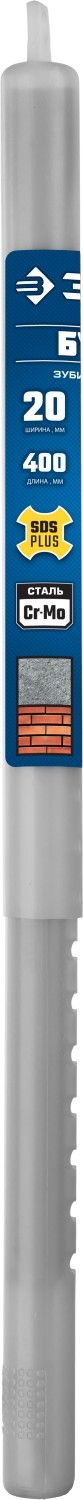 Фото ЗУБР БУРАН, 20 x 400 мм, SDS-Plus, плоское зубило, Профессионал (29362-20-400) Зубр 2936220400Z01 Зубр