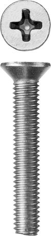Фото ЗУБР DIN 965, кл. пр. 4.8, M5 х 35 мм, цинк, 5 кг, винт с потайной головкой (303110-05-035) Зубр 30311005035 Зубр