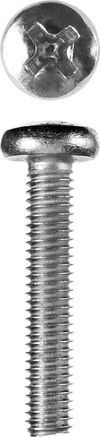 Фото ЗУБР  DIN 7985, кл. пр. 4.8, M6 х 35 мм, цинк, 5 кг, винт с полусферической головкой (303150-06-035) Зубр 30315006035 Зубр