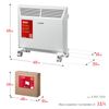 Фото КЭМ1000 ЗУБР М серия 1 кВт, электрический конвектор (КЭМ-1000) Зубр KEM1000 Зубр