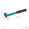 Фото KRAFTOOL Dead Blow, 40 мм, 680 г, безынерционный молоток (2078-40) Kraftool 207840 Kraftool