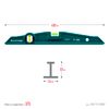 Фото KRAFTOOL PROCAST, 400 мм, литой уровень (34717-040) Kraftool 34717040 Kraftool