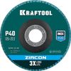 Фото Круг лепестковый торцевой 125х22мм P40 циркониевый KRAFTOOL Kraftool 3659412540 Kraftool