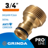 Фото GRINDA BE-34, 3/4″, с внешней резьбой, из латуни, штуцерный адаптер, PROLine (8-426116) Grinda 8426116Z02 Grinda