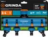 Фото GRINDA TS-4, 3/4″ - 1″, четырехканальный, с внутренней резьбой, поливочные распределители, PROLine ( Grinda 8426313Z02 Grinda