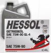 Фото Масло трансмиссионное HESSOL GL-4 75W90 (4л) п/с Hessol HES0171 Hessol