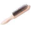 Фото Щетка металлическая 6-рядная с деревянной ручкой Dollex BRW06 Dollex
