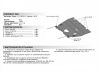 Фото защита картера и кпп с крепежом peugeot: 206 (06-), v - 1.41.6 АвтоБроня 111043011 АвтоБроня