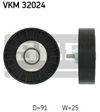 Фото Ролик промежуточный поликлинового ремня генератора Skf VKM32024 Skf