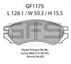 Фото Колодки тормозные дисковые NISSAN Primera 90> P10 передние \GFS\ Gfs GF1175 Gfs