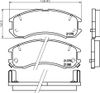 Фото Колодки тормозные дисковые передн.626 II (GC)  626 III (GD)  626 III Coupe (GD)  626 III Hatchback ( Nisshinbo NP5022 Nisshinbo