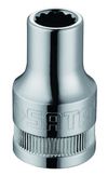 Фото SATA 13609 ГОЛОВКА 18ММ ТОРЦЕВАЯ 1/2"  12 ГРАНЕЙ Sata 13609 Sata