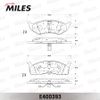 Фото Колодки тормозные передние CHRYSLER 300M/VOYAGER/DODGE CARAVAN Miles E400393 Miles
