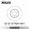 Фото Диск тормозной BMW 1 E81/E87/3 E90/E91/E92 передний D=300мм. (Диск тормозной передний 300мм.  1 8187 Miles K000032 Miles