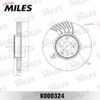 Фото K000324 Диск тормозной LEXUS GS 300-460 05- передний левый Miles K000324 Miles