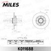 Фото Диск тормозной CITROEN C3,C4,PEUGEOT 408 задний с подшипниками (к-т 2шт) Miles K011688 Miles