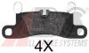 Фото комплект колодок для дисковых тормозов Abs 37850 Abs