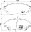 Фото Колодки тормозные задние ADR 352621 NISSAN Qashqai II, XTrail III OEM D40604CA0A ADR ADR352621 ADR
